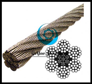 Stainless Steel Wire Rope 304 Iwrc- 6X19 Class (Lineal Foot)